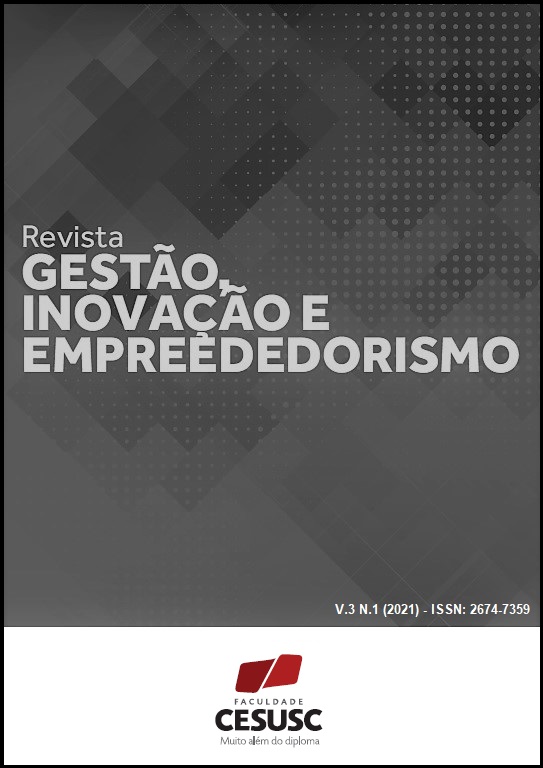 					Visualizar v. 3 n. 1 (2021): REVISTA DE GESTÃO INOVAÇÃO E EMPREENDEDORISMO
				